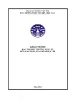 Giáo trình đào tạo máy trưởng hạng ba môn Vận hành, sửa chữa điện tàu  Cục Đường thủy nội địa Việt Nam