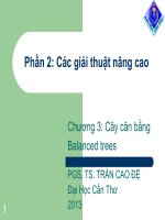Bài giảng Phân tích và Thiết kế giải thuật nâng cao: Chương 3  PGS.TS. Trần Cao Đệ