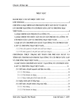 Hoàn thiện kế toán chi phí sản xuất và tính giá thành sản phẩm” tại công ty cổ phần xây lắp và thương mại Việt Nam