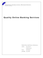 Quality online banking service