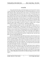 Hoàn thiện phân tích tình hình tài chính tại Công ty CP LATCA VIỆT NAM