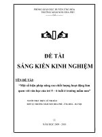 sáng kiến kinh nghiệm Một số biện pháp nâng cao chất lượng hoạt động làm quen với văn học của trẻ 5 – 6 tuổi ở trường mầm non
