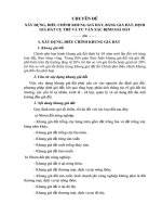 Chuyên đề Xây dựng, điều chỉnh khung giá đất, bảng giá đất, định giá đất cụ thể và tư vấn xác định giá đất