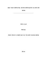 Thiết kế tổ chức theo mô hình cơ chế một cửa và hoạt động trong lĩnh vực khoa học và công nghệ