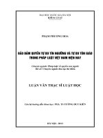 Bảo đảm quyền tự do tín ngưỡng và tự do tôn giáo trong pháp luật Việt Nam hiện nay