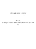 SKKN Xây dựng chuyên đề bồi dưỡng HSG huyện, tỉnh môn lịch sử lớp 9