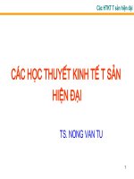 Các học thuyết kinh tế tư sản  hiện đại