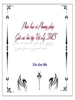 Phân loại và phương pháp giải các dạng bài tập vật lý THCS