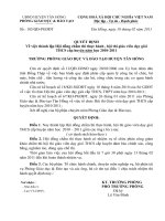 QD  CHAM THI THUC HANH GVDG cấp THCS năm 2011