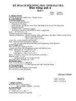 kế hoạch bồi dưỡng học sinh đại trà anh 8