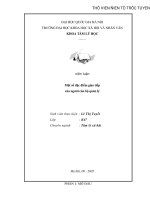 tiểu luận Một số đặc điểm giao tiếp của người cán bộ quản lý