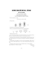 16 đề thi olimpic toán tuổi thơ 2010 - Tiểu học