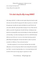 Sáng kiến kinh nghiệm Trò chơi chuyển tiếp trong Giáo dục Mầm Non