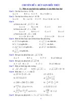 Các chuyên đề ôn Toán vào THPT (hay)