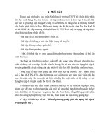 Một số phương pháp giải các dạng bài tập di truyền quần thể