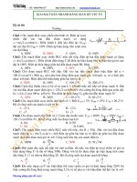 Ôn thi vật lí Đh - Phương pháp giản đồ vecto