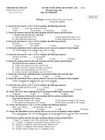 Bo de thi TN vao 10: 5 ma de (303)