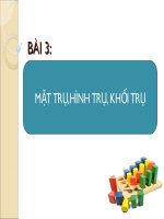 mặt trụ, hình trụ, khối trụ