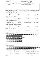 Phiếu HT Toán tuần 23