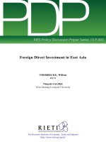 foreign direct investment in east asia
