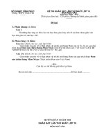 Đề thi chuyên đề Văn 10 new