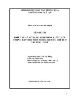 SKKN Thiết kế và sử dụng sơ đồ hóa kiến thức trong dạy học một số bài lịch sử lớp 10 ở trường THPT
