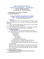 ĐỀ CƯƠNG BÀI GIẢNG Môn học: Trang trí ứng dụng I       Lớp: THSP MT 2 Học kì II  (năm học 20092010)