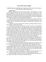 Đổi mới kiểm tra miệng trong các tiết dạy địa lí ở trường THPT Triệu Sơn 4