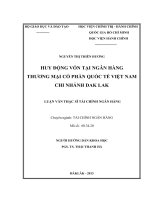 Luận án tốt nghiệp huy động vốn