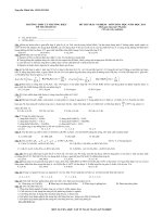 Đề thi và kĩ thuật giải nhanh