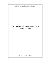chiến lược marketing du lịch đến năm 20202
