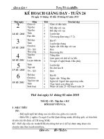 giáo án lớp 3 tuần 24.có  hình ảnh