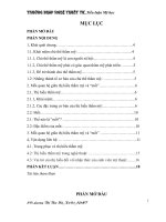 Tiểu luận Nghiên cứu mối quan hệ giữa thị hiếu thẩm mỹ và mốt