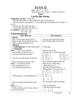 Giáo án lớp 4 tuần 22- năm 2011