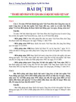 Bài dự thi tìm hiểu hiến pháp nước cộng hòa xã hội chủ nghĩa việt nam