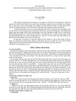 Lồng ghép GDMT vào môn địa