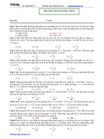 Ôn thi vật lí Đh - Phương pháp đường tròn