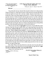 tu lieu to chuc chuong trinh Xuan am tinh thuong 2011