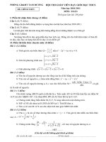 Đề thi GVG Tam Dương 2011 môn toán