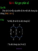 chương 3-bài 4 : rút gọn phân số