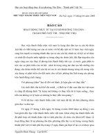 Hoạt động thực tế tại cơ sở Phường Tân Dân – Thành phố Việt Trì - tỉnh Phú Thọ