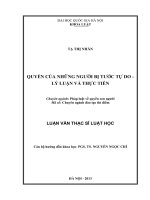 Quyền của những người bị tước tự do -lý luận và thực tiễn