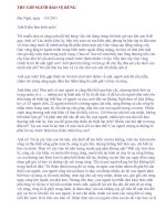 Bài tham khảo viết thư UPU