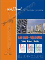 cầu tháp và vận thăng