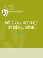 Đánh giá dạy học tích cực dựa trên các phản hồi