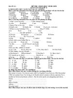 đề thi HSG tiếng anh 4