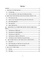 Chuyên đề (tài liệu tập huấn) nâng cao nhận thức cộng đồng trong bảo vệ môi trường