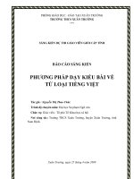 SKKN Phương pháp dạy kiểu bài về từ loại Tiếng Việt