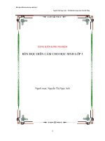 SKKN Rèn đọc diễn cảm cho học sinh lớp 3