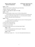 Đề Tiếng Việt lớp 2